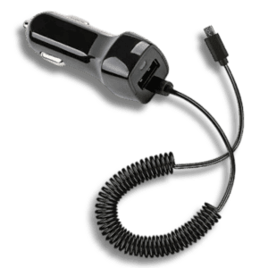 Compact golf cart USB cell phone charger for on-the-go convenience