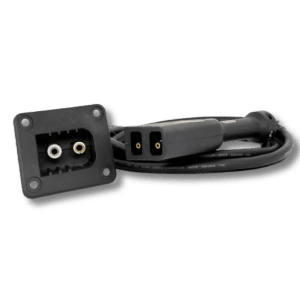 Durable Charger plugs and receptacles for secure electrical connections in golf carts