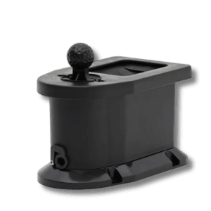 Golf cart ball and club holder for convenient storage during play