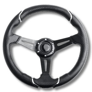 Durable and stylish golf cart steering wheel