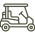 Icon showing golf cart customisation, transforming your cart with a variety of modifications, from style to functionality