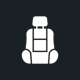 Icon representing golf cart upholstery services