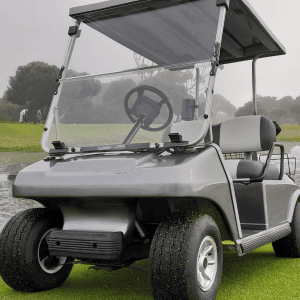 Durable golf cart windscreen for all-weather protection