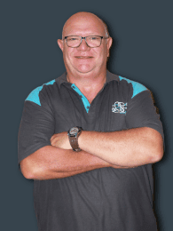 A team image of Thys Wilkinson, Workshop Manager at Golf Carts & All